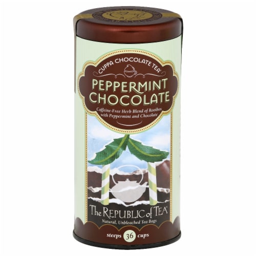 The Republic of Tea® Peppermint Chocolate Tea Perspective: front