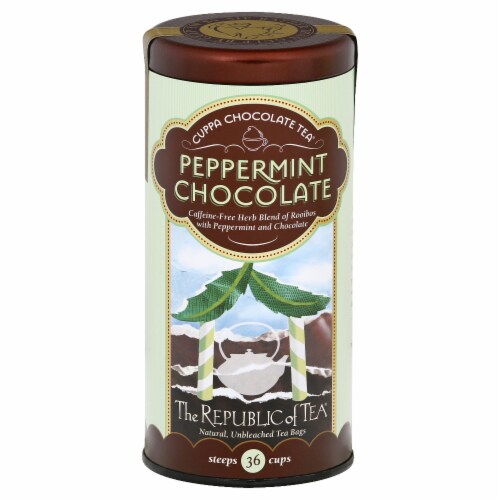 The Republic of Tea® Peppermint Chocolate Tea Perspective: front