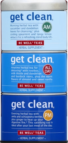 The Republic of Tea Get Clean Tea Bags Perspective: front