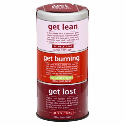 The Republic of Tea Get Lost Stackable Tea Tin Perspective: front
