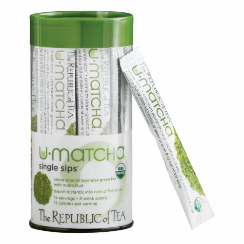 The Republic of Tea U-Matcha Single Sips Perspective: front