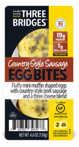 Egg Bites, Three Cheese & Turkey Sausage Nutrition Facts - Eat