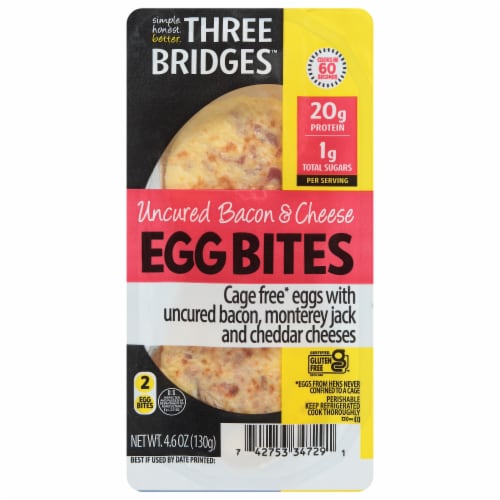 Three Bridges™ Uncured Bacon & Cheese Egg Bites