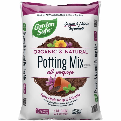 Garden Safe® Organic & Natural All Purpose Potting Mix Perspective: front