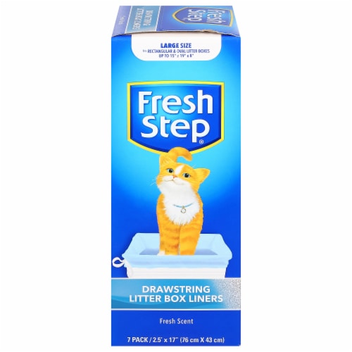Fresh Step Large Scented Drawstring Litter Box Liners Perspective: front