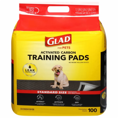 Glad Activated Charcoal Training Pads 100 ct Metro Market