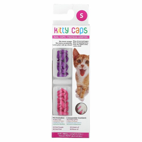 Kitty Caps Nail Caps Kit Small Hot Purple Hot Pink - 44 Piece Kit, 44 Count  - Kroger