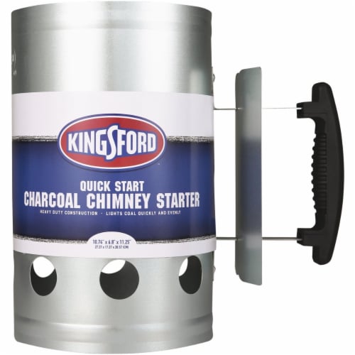 Kingsford Quick Start 6.8 In. Zinc-Plated Steel Chimney Charcoal Starter BBP0466 Perspective: front