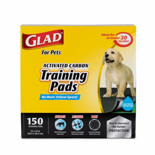 GLAD For Pets Activated Charcoal Training Pads 150 ct Harris