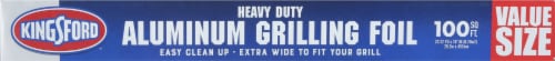 Kingsford Heavy Duty Aluminum Grilling Foil Value Size Perspective: front