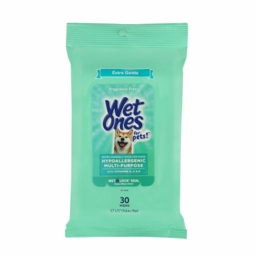 Wet Ones for Pets Extra Gentle Hypoallergenic Multipurpose Wipes Perspective: front