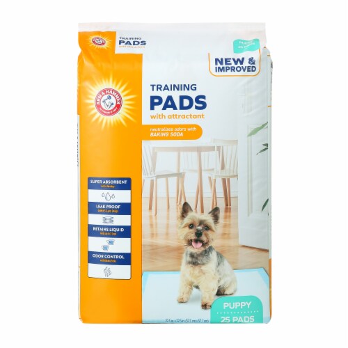 Arm & Hammer™ Pheromone Attractant Puppy Training Pads Perspective: front