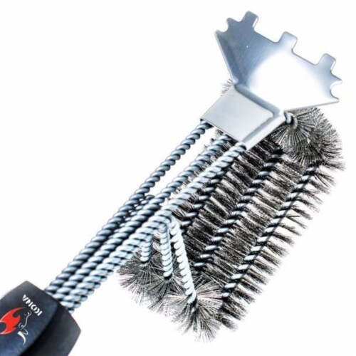 Kona SPEED/SCRAPER Grill Brush & Scraper with FLEX-GRIP Handle - Stainless  Steel, 1 - Fry's Food Stores