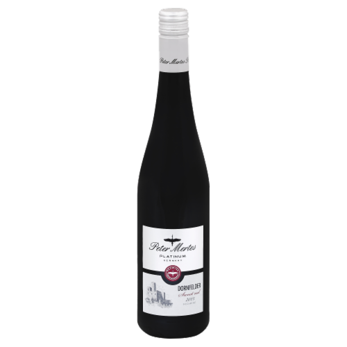Peter Mertes Platinum Dornfelder Sweet Red Blend German Wine Perspective: front