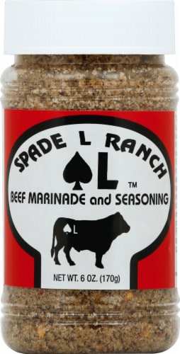 Spade L Ranch™ Beef Marinade and Seasoning Perspective: front