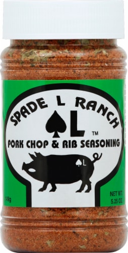 Spade L Ranch Pork Chop and Rib Seasoning Perspective: front