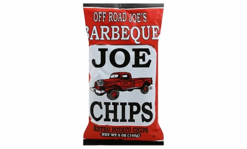 Joe Chips Barbeque Retro Potato Chips Perspective: front