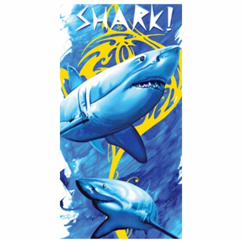Baja Billy's Towels Shark Beach Towel Perspective: front