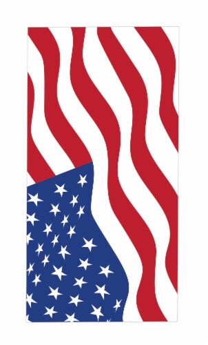Wet Products American Flag Stars & Stripes Towel Perspective: front