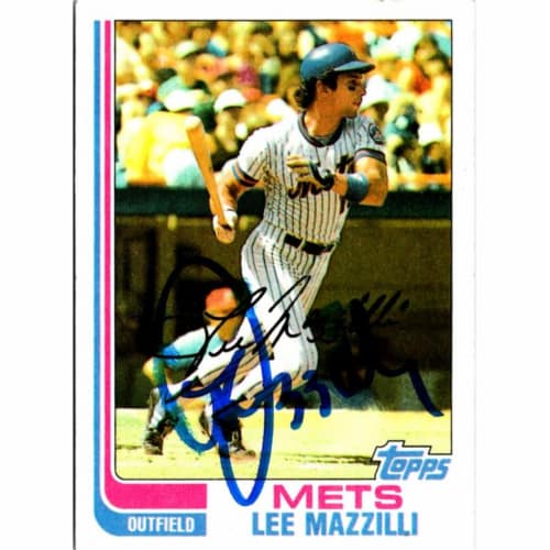 Autograph Warehouse 702671 Lee Mazzilli Signed New York Mets 1982 Topps  No.465 Baseball Card, 1 - Ralphs