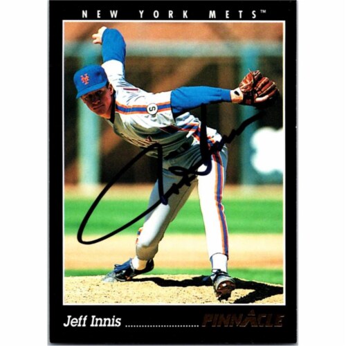 Autograph Warehouse 725559 Jeff Innis Autographed New York Mets 1993  Pinnacle No.557 Baseball, 1 - Fry's Food Stores