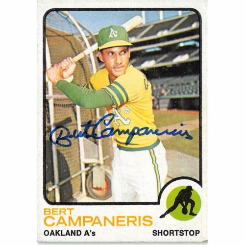 Autograph Warehouse 703294 Bert Campaneris Signed Oakland As 1973 Topps  No.295 Baseball Card, 1 - Smith's Food and Drug