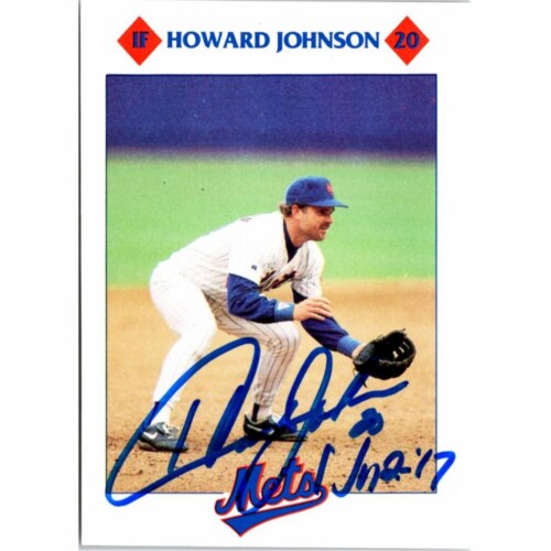 Autograph Warehouse 702856 Howard Johnson Signed New York Mets 1993 Kahns  No.20 Baseball Card, 1 - Kroger