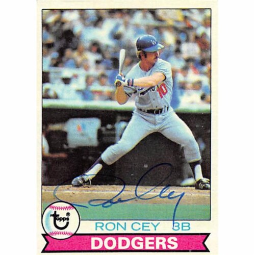 Autograph Warehouse 126274 Ron Cey Autographed Los Angeles Dodgers 1979  Topps No.190 Baseball, 1 - Ralphs