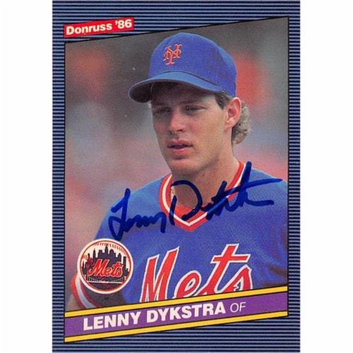 Autograph Warehouse 688588 Lenny Dykstra Autographed New York Mets 1986  Donruss No.482 Baseba, 1 - Kroger