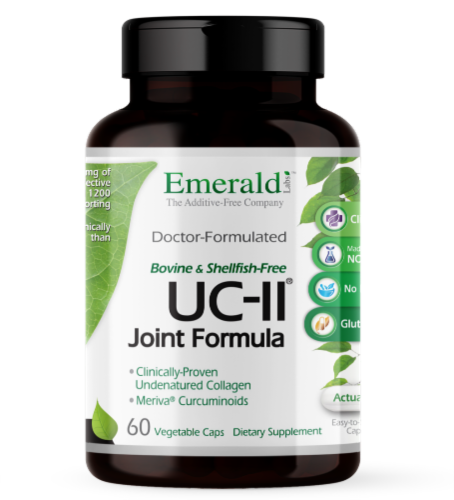 Emerald Labs™ UC-II® Joint Formula Capsules Perspective: front