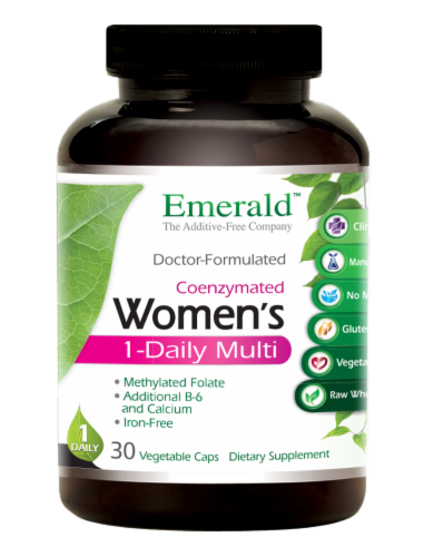 Emerald 1-Daily Women's Multivitamin Vegetable Caps Perspective: front