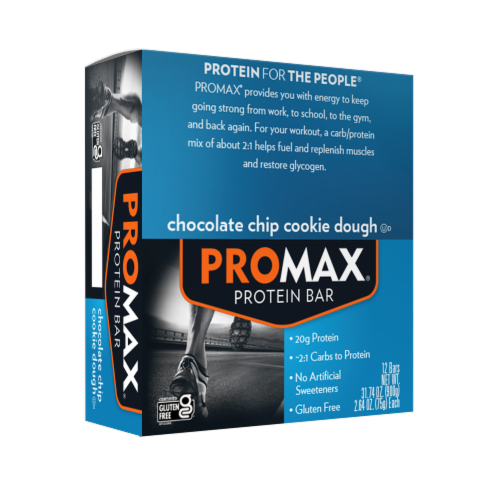 Promax® Chocolate Chip Cookie Dough High Protein Bars Perspective: front