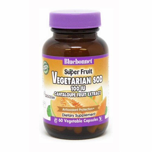 Bluebonnet Super Fruit Cantaloupe Fruit Extract, 60 Vegetable Capsules Perspective: front