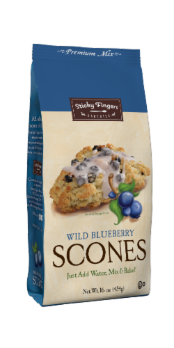 Sticky Fingers Wild Blueberry Scones Mix Perspective: front