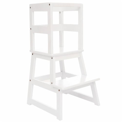 White kitchen step stool hotsell