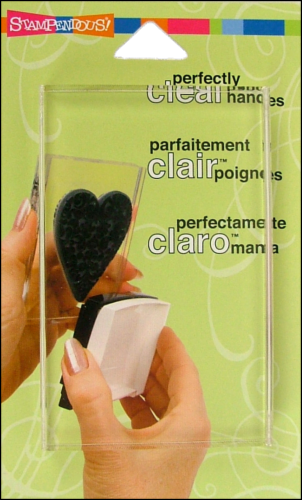Stampendous! Rectangular Acrylic Stamp Handle - Clear Perspective: front