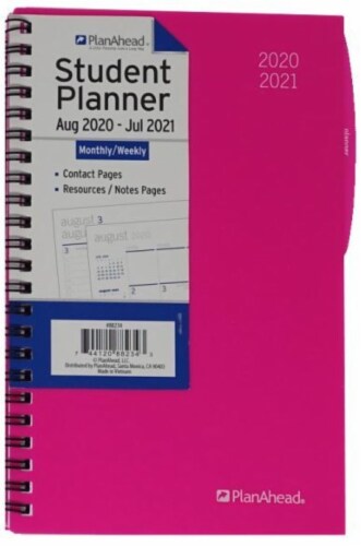 PlanAhead 2021 Medium Brights Student Planner Perspective: front