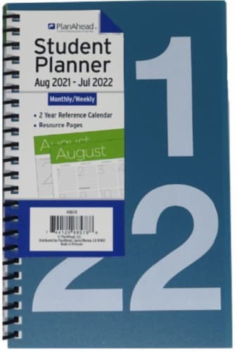 PlanAhead 2021 Big # Student Medium Planner Perspective: front