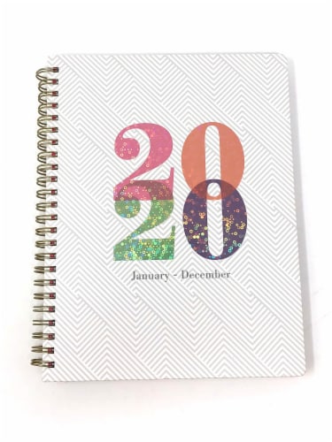 PlanAhead 2021 Fashion Holographic Planner - White Perspective: front