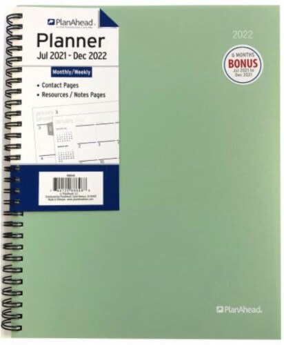 PlanAhead 2021/2022 Planner - Green Perspective: front