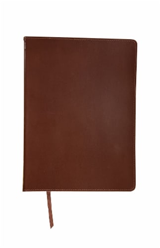 PlanAhead Bonded Jumbo Leather Journal - Brown Perspective: front
