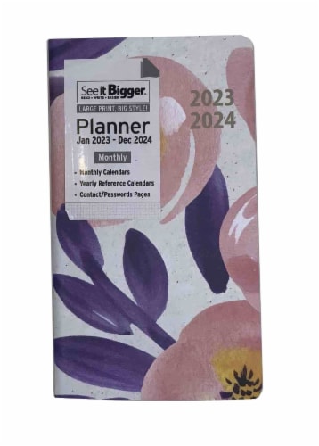 2023/2024 See It Bigger 24 Month Pocket Planner by PlanAhead, 1 ct