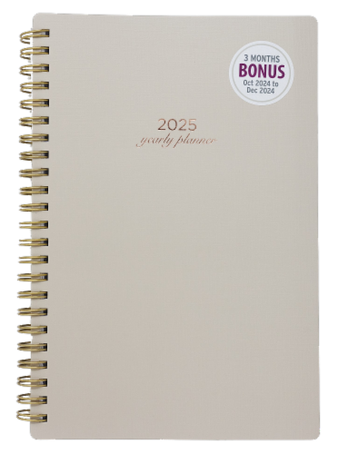PlanAhead Medium 2025 Yearly Planner Perspective: front