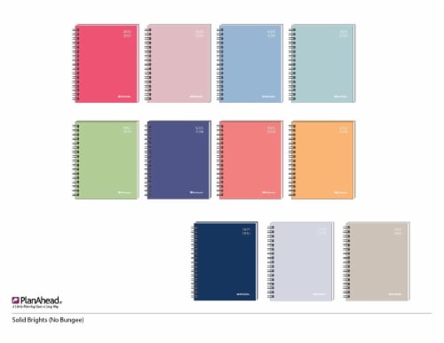 PlanAhead® 2025 Solid Brights Student Planner Perspective: front