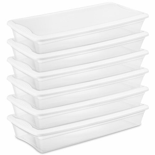 Sterilite 41 Quart Lightweight Under Bed Storage Box Container