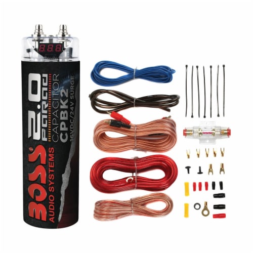 Boss Audio CPBK2 Digital Car Power Capacitor & Soundstorm AKS8 Amp