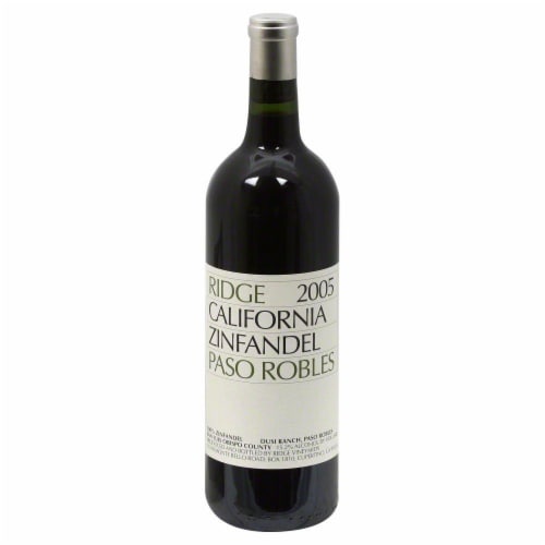 Ridge Vineyards Zinfandel Perspective: front