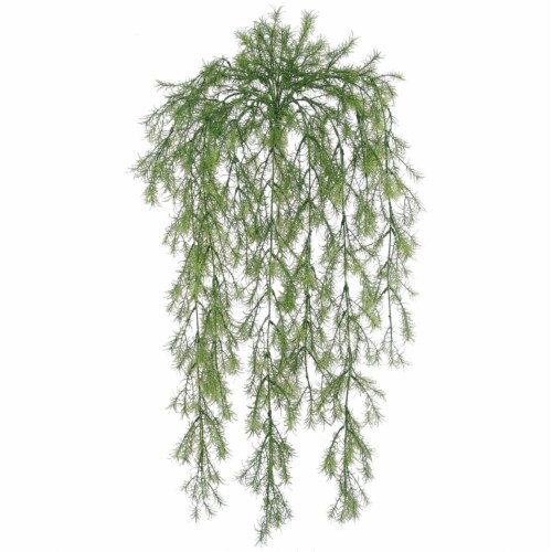All Weather Artificial Springeri Plant Hanging with 9 Branches 31 Perspective: front