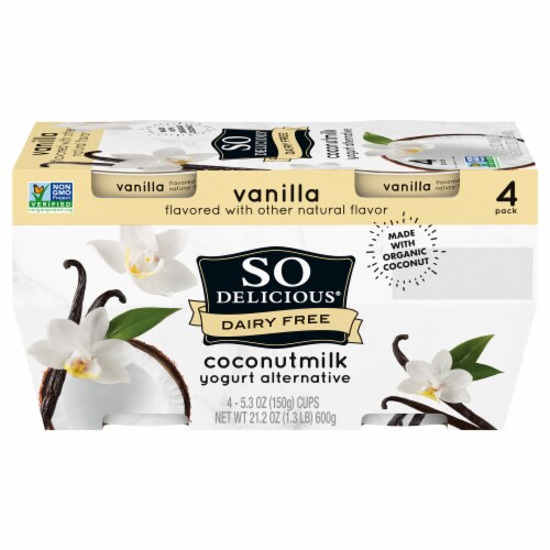 SO Delicious® Vanilla Dairy Free Yogurt Alternative 4 Pack Cups