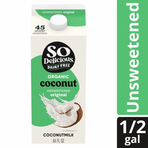 SO Delicious® Organic Dairy-Free Unsweetened Coconut Milk Perspective: front